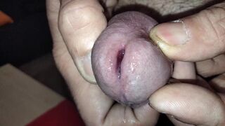 close up long masturbation spitting balls tied cumshot - 6 image