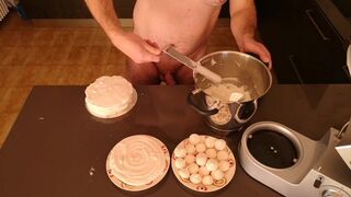 Cicci77 after having collected 50 grams of cum, prepares a sperm meringue cake! - 11 image