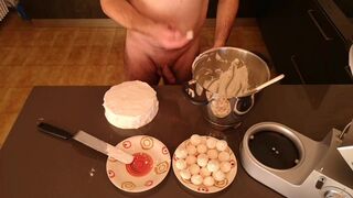 Cicci77 after having collected 50 grams of cum, prepares a sperm meringue cake! - 14 image