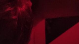 Sexy crossdresser gets double creampie on the red panic room - 2 image