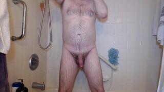 In The Shower Stroking my Hard Cock. - 11 image
