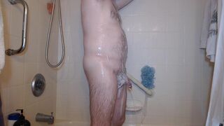In The Shower Stroking my Hard Cock. - 12 image