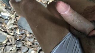 cumming multiple times in a small canyon