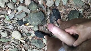 cumming multiple times in a small canyon