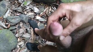 cumming multiple times in a small canyon