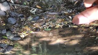 cumming multiple times in a small canyon