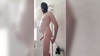 Extreme Deep Anal Dildo Enema Injection Oiled Belly Inflation