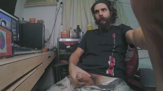 valium plays with his big dong and hairy ass - 1 image