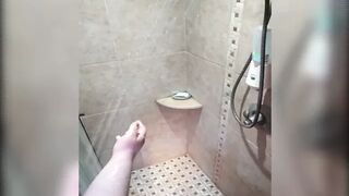 FatAssSmallDick takes a shower - 1 image