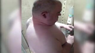 FatAssSmallDick takes a shower