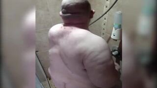 FatAssSmallDick takes a shower