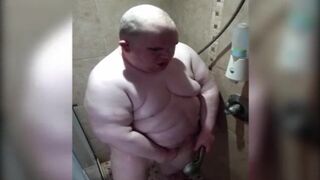 FatAssSmallDick takes a shower