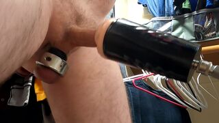 Cumming three times with post cum torture