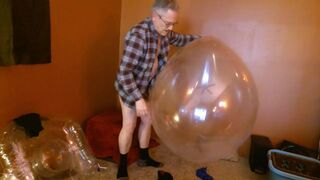 Balloonbanger 66) Part II - Daddy Humps Giant Round and Long Balloons! Cums and Pops! - 11 image