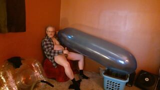 Balloonbanger 66) Part II - Daddy Humps Giant Round and Long Balloons! Cums and Pops! - 5 image