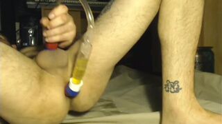 I piss directly into my own ass SOO much it overflows. super extreme fetish - 10 image