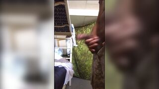 Horny soldier jerking off in the Barracks - 6 image
