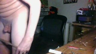 cd having fun blowing clouds - wanking - sucking on dildo , putting on lingerie - 2 image