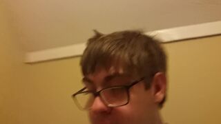 Fucking my fleshlight hard with cock ring. (intense orgasim and moan