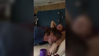 Sexy blonde hunk uses dildos and gets a gum job until he cums special k - 6 image