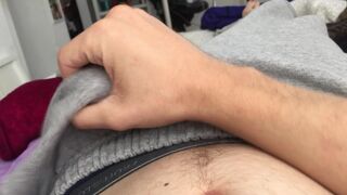 Edging and punching my balls whenever I get close, while trying not to wake my girlfriend next to me - 11 image
