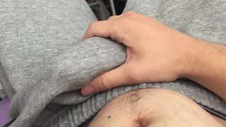 Edging and punching my balls whenever I get close, while trying not to wake my girlfriend next to me - 12 image