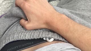 Edging and punching my balls whenever I get close, while trying not to wake my girlfriend next to me - 5 image