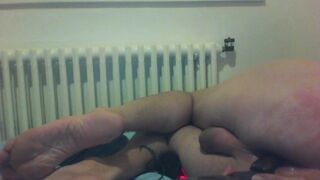 me fucking bottle of yogurt , fuck my ass with cake slice and finish by pee on myself