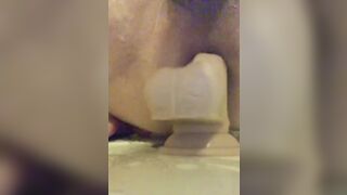 Riding A Dildo In The Shower & Ass To Mouth Until I Cum, here my loud moaning orgasm - 4 image