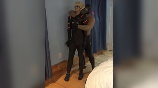 dummy jock in wetsuit humped by muscled orca - 15 image