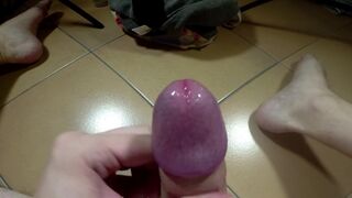 Solo Toy Orgy - Oh fuck! Male has Prostate Vibration Orgasm with Big cumshot and hot loud moaning - 12 image