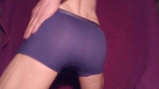 XXX cumshot I love wearing these tight boxer briefs with the hole for my 8 inch uncut cock xxxprecum and the mesh balls - 3 image