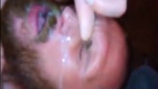 Cumblaster1984s Clean-Shaven to Bearded Self-Facial Cumpilation - 11 image