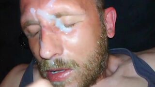 Cumblaster1984s Clean-Shaven to Bearded Self-Facial Cumpilation - 9 image