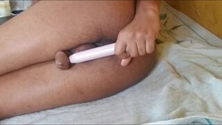 Inexperienced CD with Limp Sissy Clitty Hands free orgasm