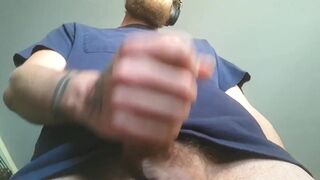 My big white cock is about to cum on your face POV - 10 image