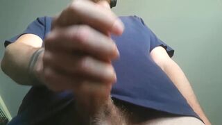 My big white cock is about to cum on your face POV - 15 image