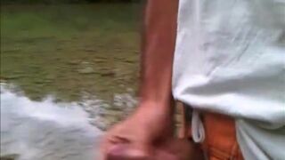 Outdoor River Wank - Justanotherme84 wanking at the river - 14 image