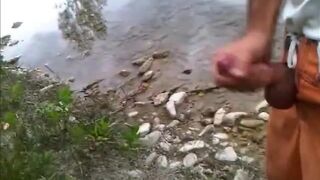 Outdoor River Wank - Justanotherme84 wanking at the river - 15 image