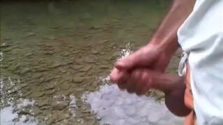 Outdoor River Wank - Justanotherme84 wanking at the river - 9 image