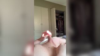 Playing with my cock until I cum all over - 6 image