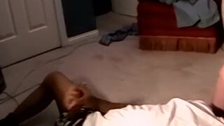 Chubby amateur facializes black mature homosexual after BJ