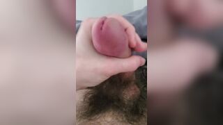 Early morning jerk with my big cock but I had to work for it - 4 image