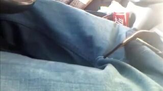 Masturbating while driving - Justanotherme84 wank and cum in the car - 2 image