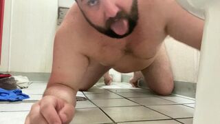 I go into a Gas Station Toilet and Lick and Suck the Toilet and the Floor - 9 image