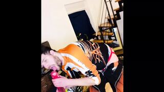 KTM Enduro driver and his dildos - 1 image